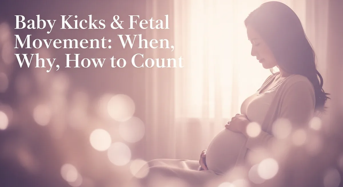 Baby Kicks & Fetal Movement: When, Why, How to Count - SoulSeed Baby Names blog header image