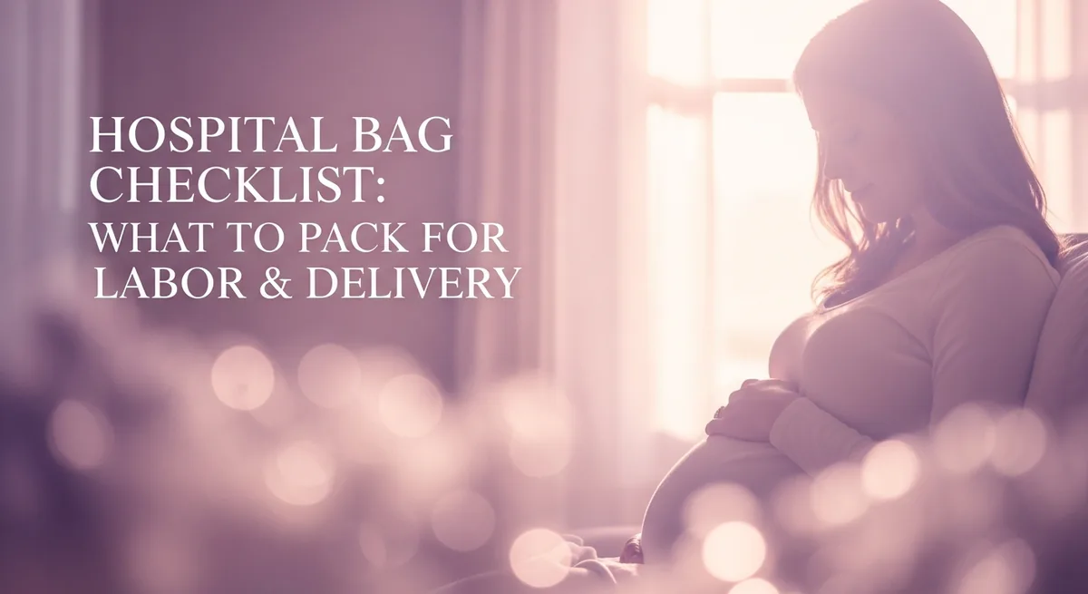 Hospital bag checklist - what to pack for labor and delivery day