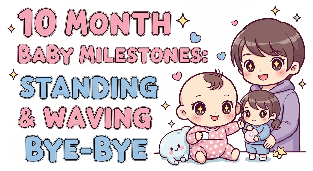 10 Month Baby Milestones: Cruising, Babbling, and Getting Into Everything - SoulSeed Baby Names blog header image