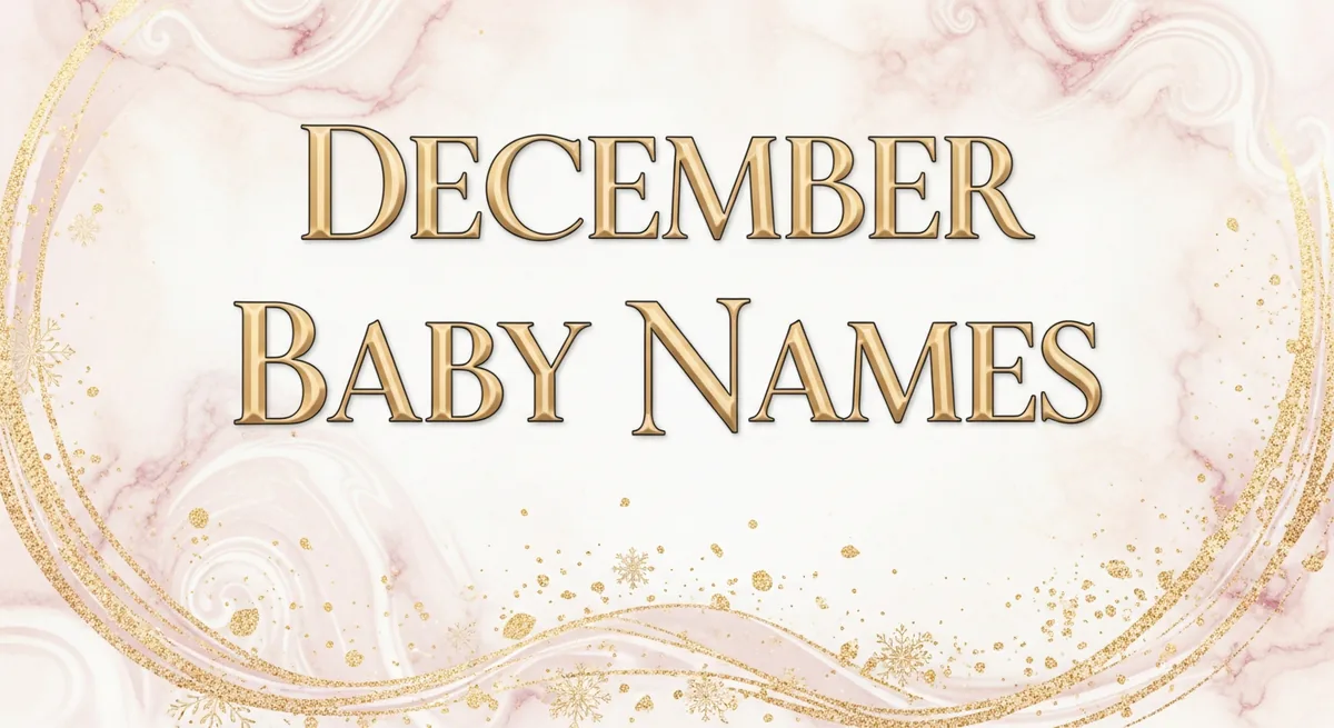December Baby Names: Winter Wonders - SoulSeed Baby Names blog header image