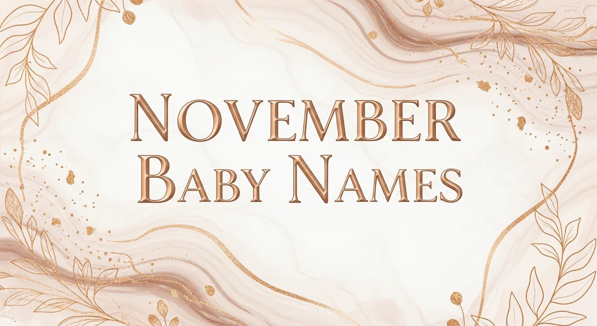 November Baby Names - SoulSeed Baby Names blog header image