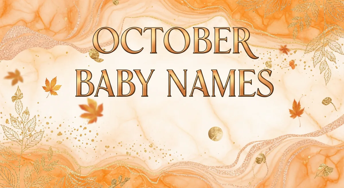 October Baby Names - SoulSeed Baby Names blog header image