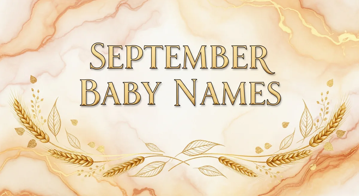 September Baby Names - SoulSeed Baby Names blog header image