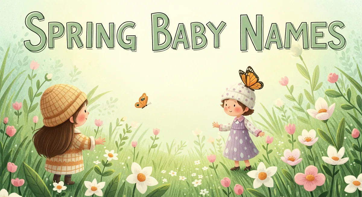 Spring Baby Names - SoulSeed Baby Names blog header image