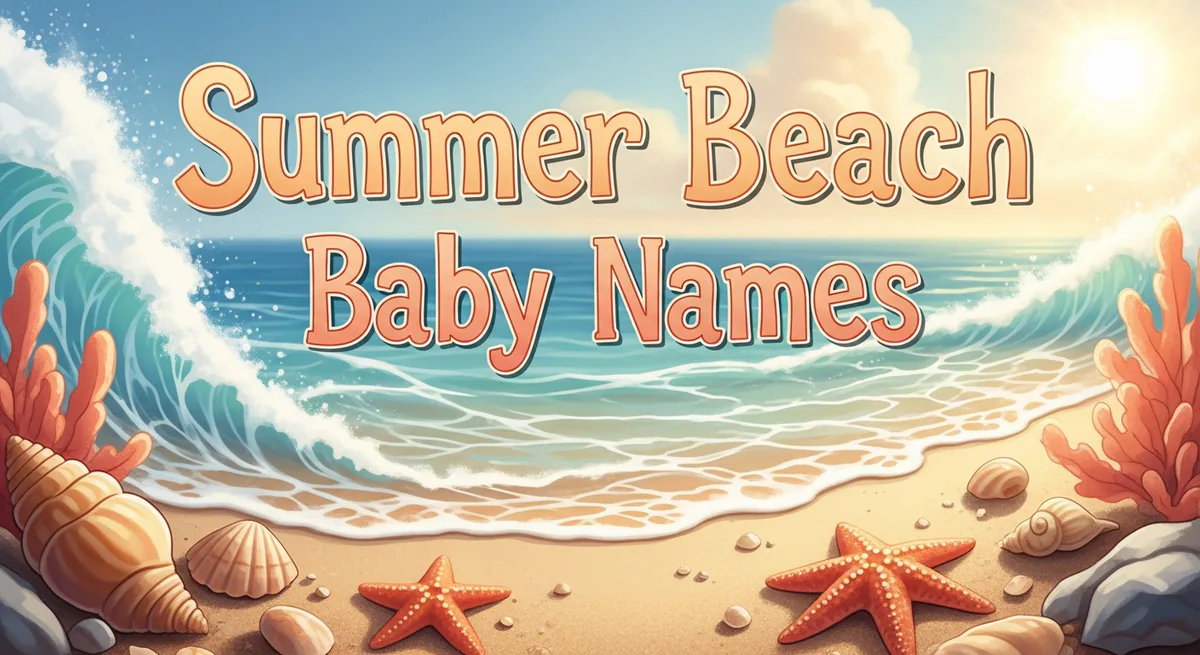 Summer Beach Baby Names - SoulSeed Baby Names blog header image