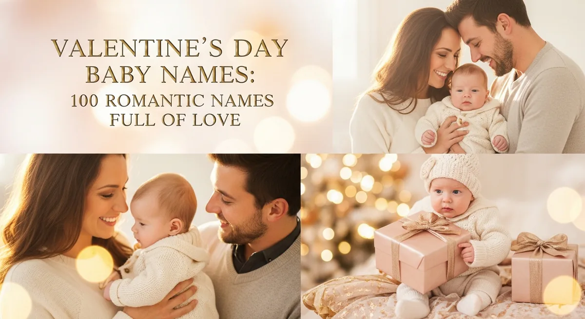 Valentines Day Baby Names - SoulSeed Baby Names blog header image