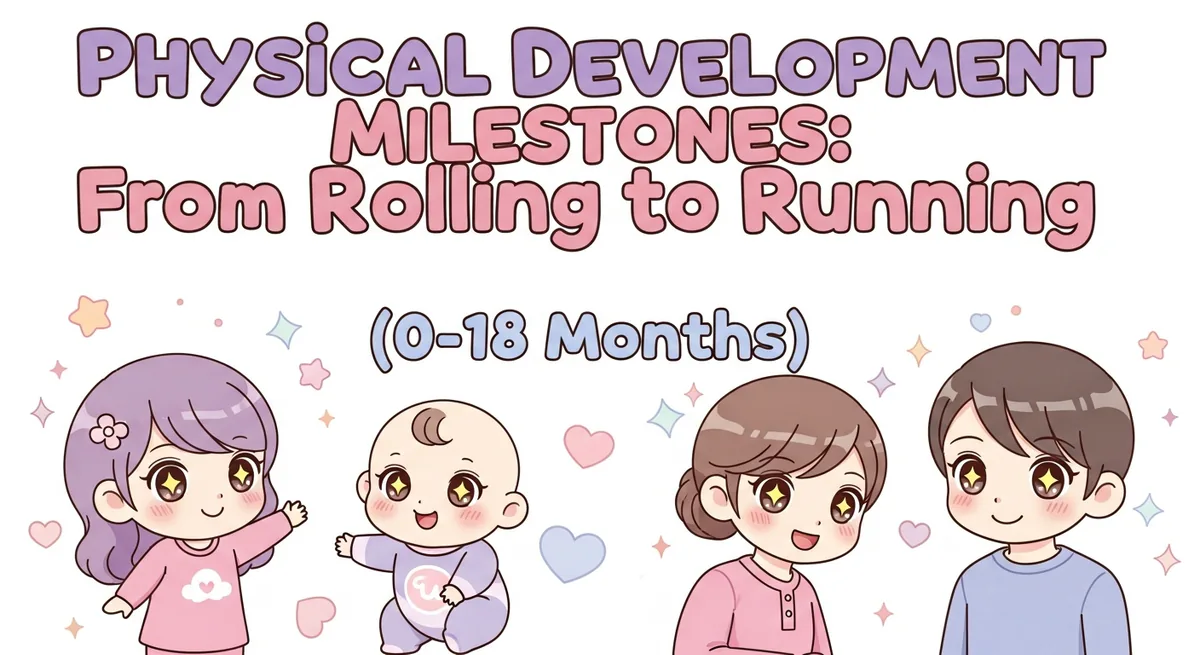 Physical Development Milestones: From Rolling to Running (0-18 Months): 35+ Names - SoulSeed Baby Names blog header image