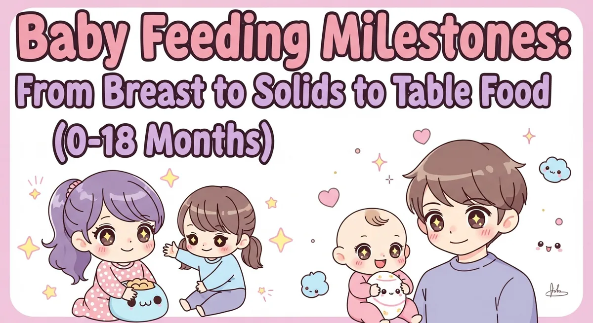 Baby Feeding Milestones: From Breast to Bottle to First Foods - SoulSeed Baby Names blog header image