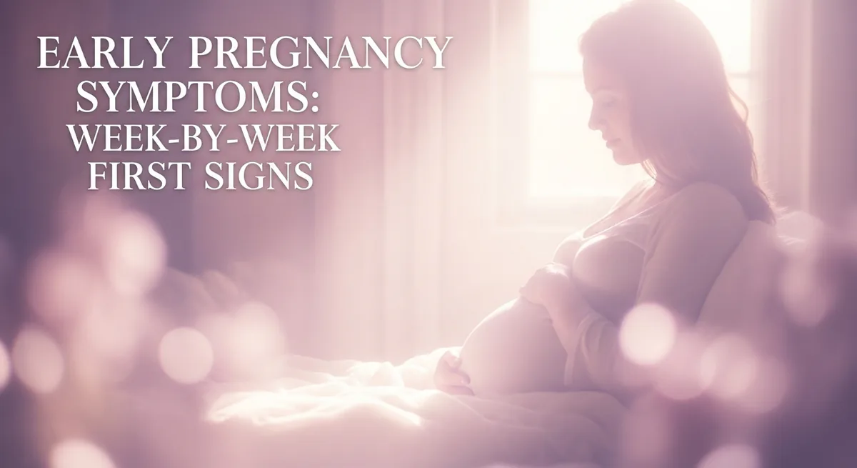 Early Pregnancy Symptoms: Week-by-Week First Signs - SoulSeed Baby Names blog header image