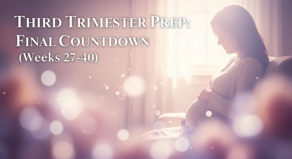 Third Trimester Prep: Final Countdown (Weeks 27-40) - SoulSeed Baby Names blog header image