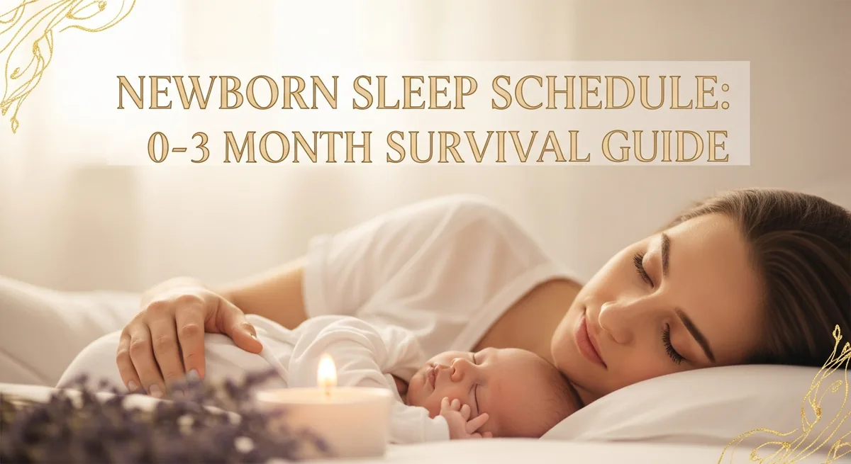 Newborn Sleep Schedule: 0-3 Month Survival Guide - SoulSeed Baby Names blog header image