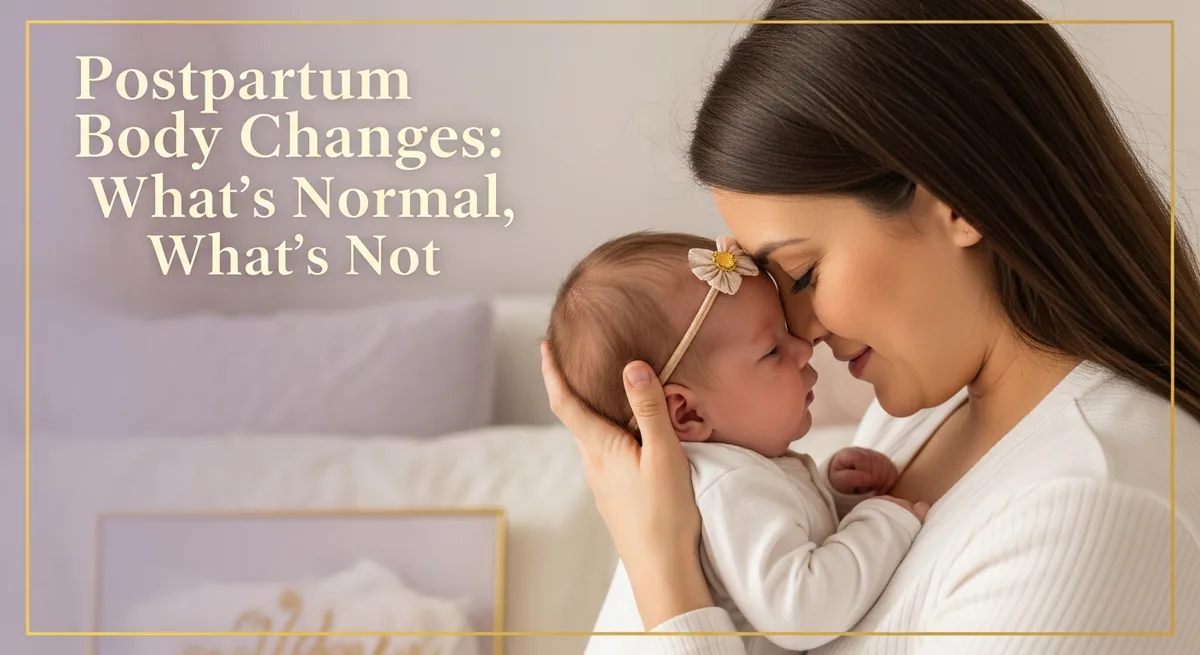Postpartum Body Changes: What's Normal, What's Not - SoulSeed Baby Names blog header image