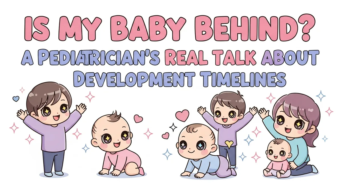 Is My Baby Behind? A No-Panic Guide to Understanding Development - SoulSeed Baby Names blog header image