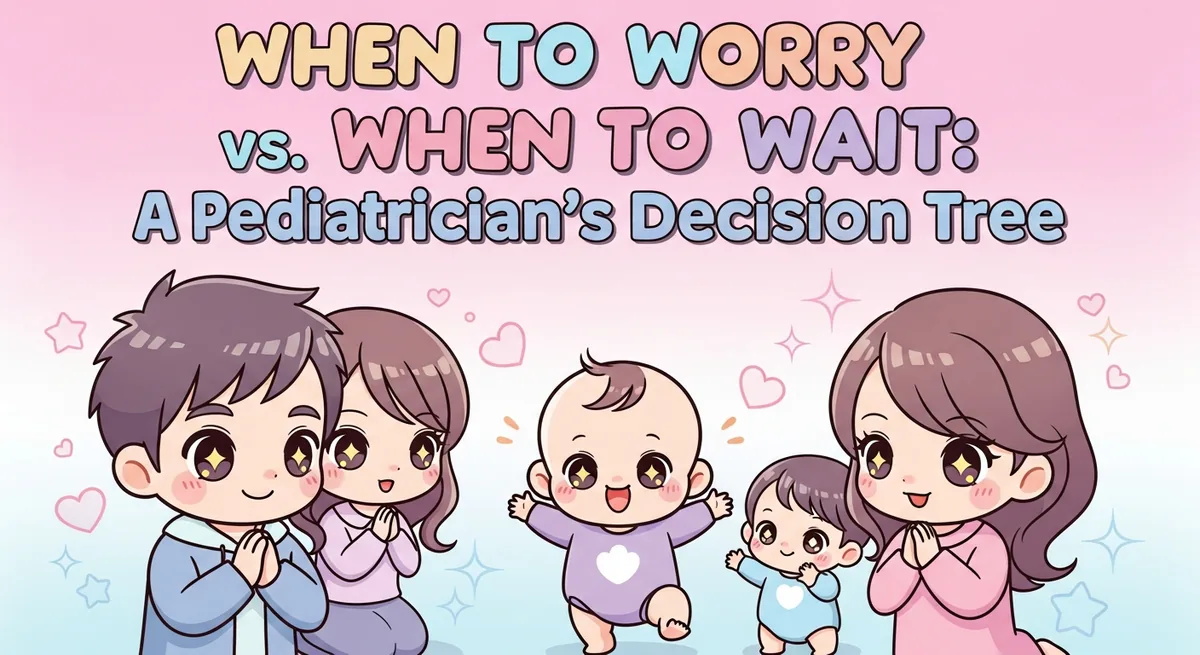 When to Worry vs. When to Wait: A Pediatrician's Decision Tree - SoulSeed Baby Names blog header image