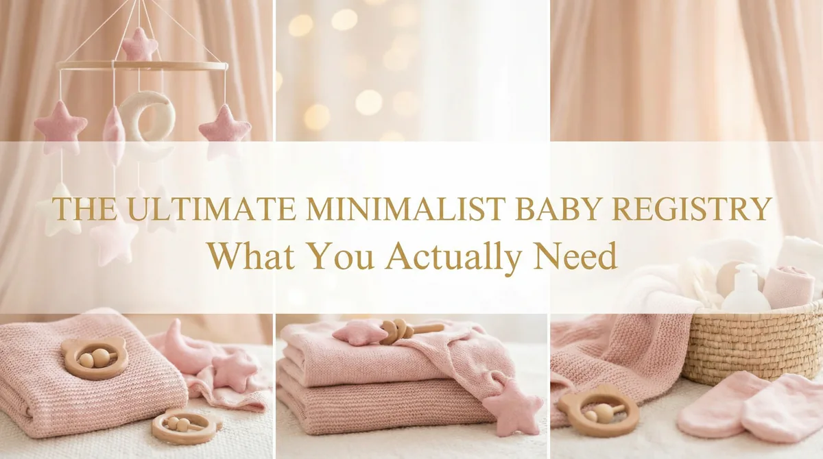Minimalist Baby Registry: What You Actually Need (and Nothing Else) - SoulSeed Baby Names blog header image