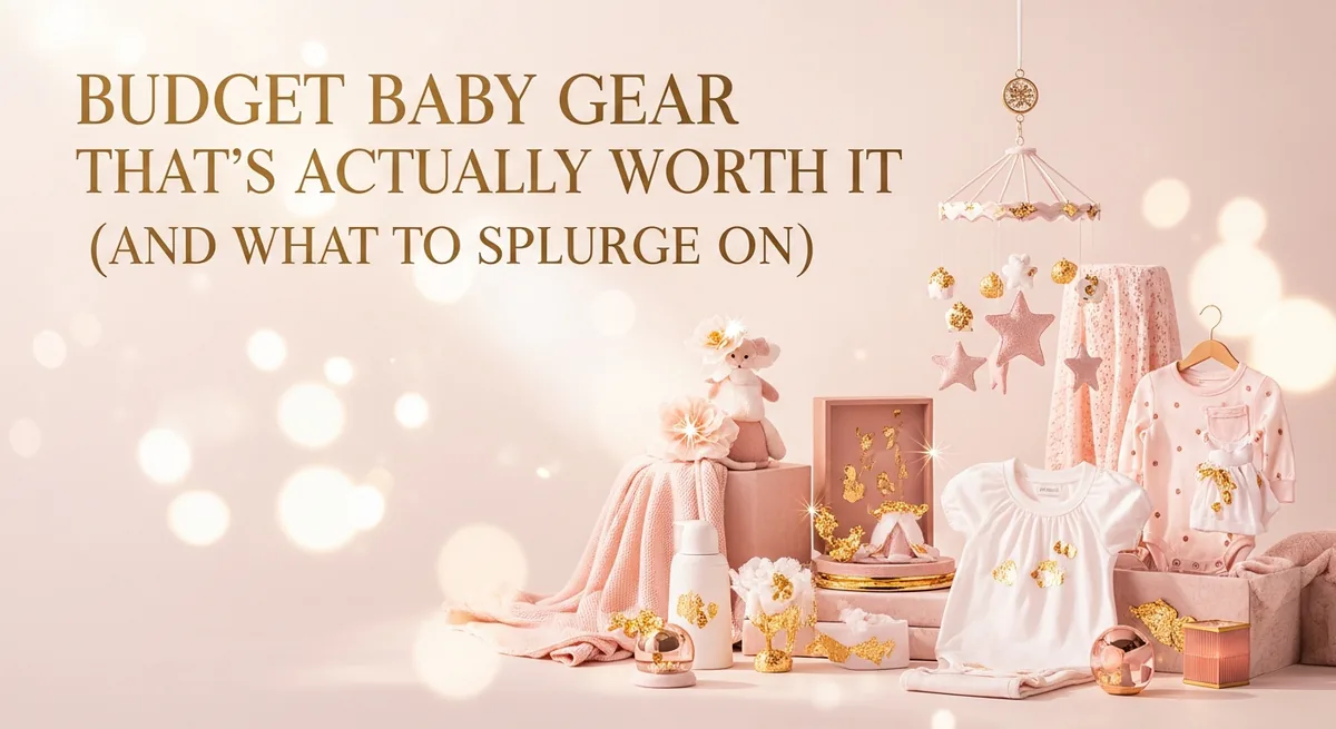 Budget Baby Gear That Actually Works (And What to Splurge On) - SoulSeed Baby Names blog header image