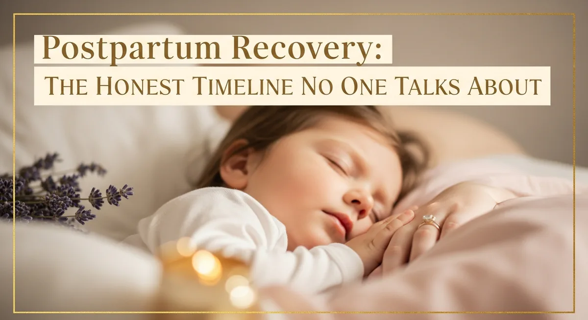 Postpartum Recovery: The Honest Week-by-Week Timeline Nobody Shares - SoulSeed Baby Names blog header image