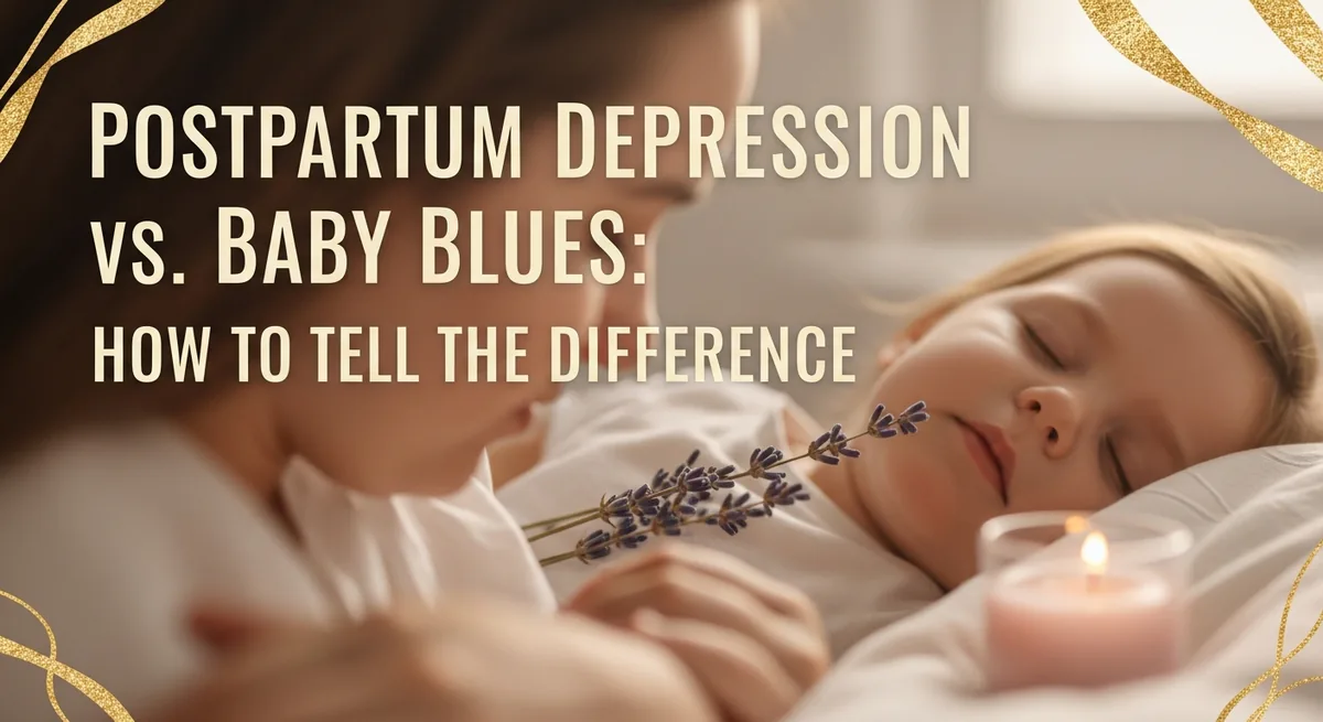 Postpartum Depression vs Baby Blues - SoulSeed Baby Names blog header image