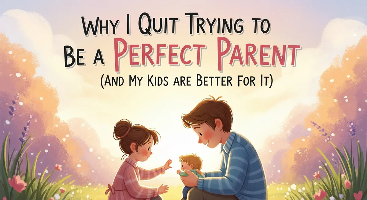 Why I Quit Trying to Be a Perfect Parent (And My Kids Are Better for It) - SoulSeed Baby Names blog header image