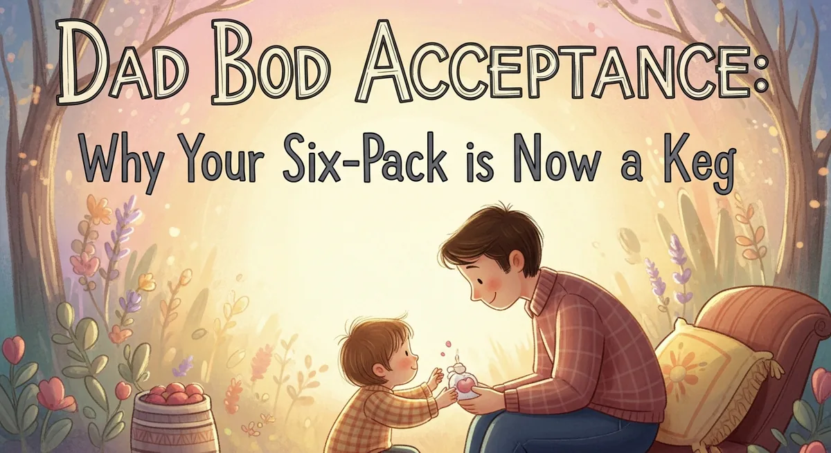 Dad Bod Real Talk: Your Body Changed and That's Actually Fine - SoulSeed Baby Names blog header image