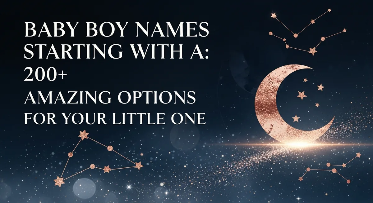 Baby Boy Names Starting With A: 200+ Amazing Options That Stand Out - Blog post image