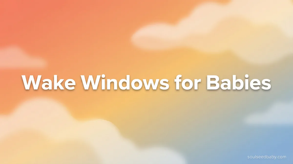 Wake Windows for Babies: Understanding Awake Time and Building Sleep Schedules - SoulSeed Baby Names blog header image