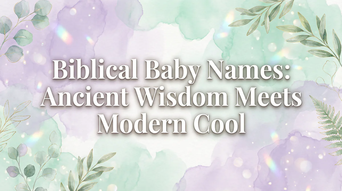 Biblical Baby Names Complete Guide - Timeless names from scripture with meanings, origins, and spiritual significance for your baby