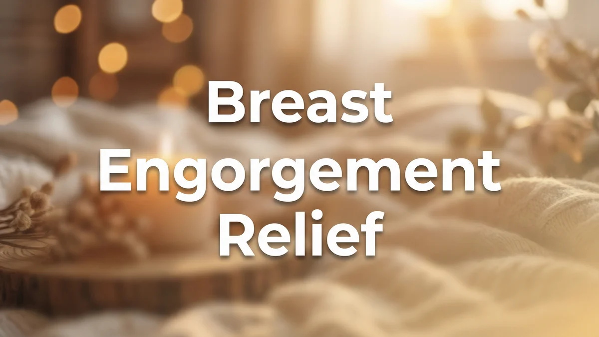 Breast Engorgement Relief: What Actually Works When You're Painfully Full - SoulSeed Baby Names blog header image