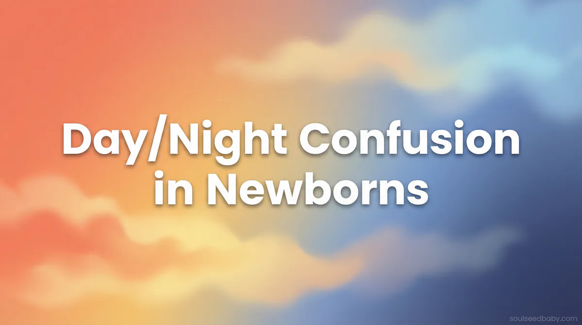 Day/Night Confusion in Newborns: When It Starts, Why It Happens, and How to Fix It - SoulSeed Baby Names blog header image