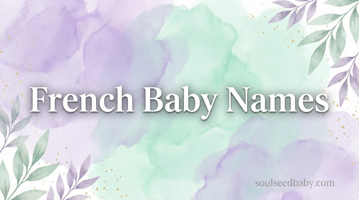 French Baby Names: 90+ Chic Names With Parisian Elegance - SoulSeed Baby Names blog header image