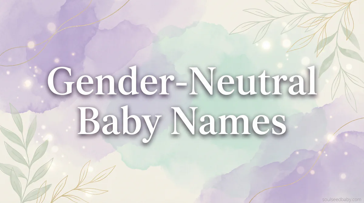 Gender-Neutral Baby Names Perfect for Any Child: 100+ Names That Transcend the Binary - SoulSeed Baby Names blog header image