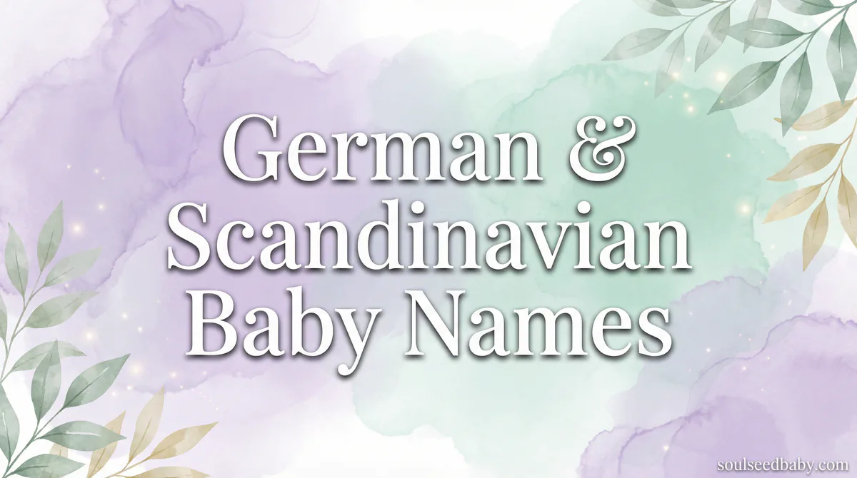 German & Scandinavian Baby Names: 85+ Strong Nordic Names - SoulSeed Baby Names blog header image