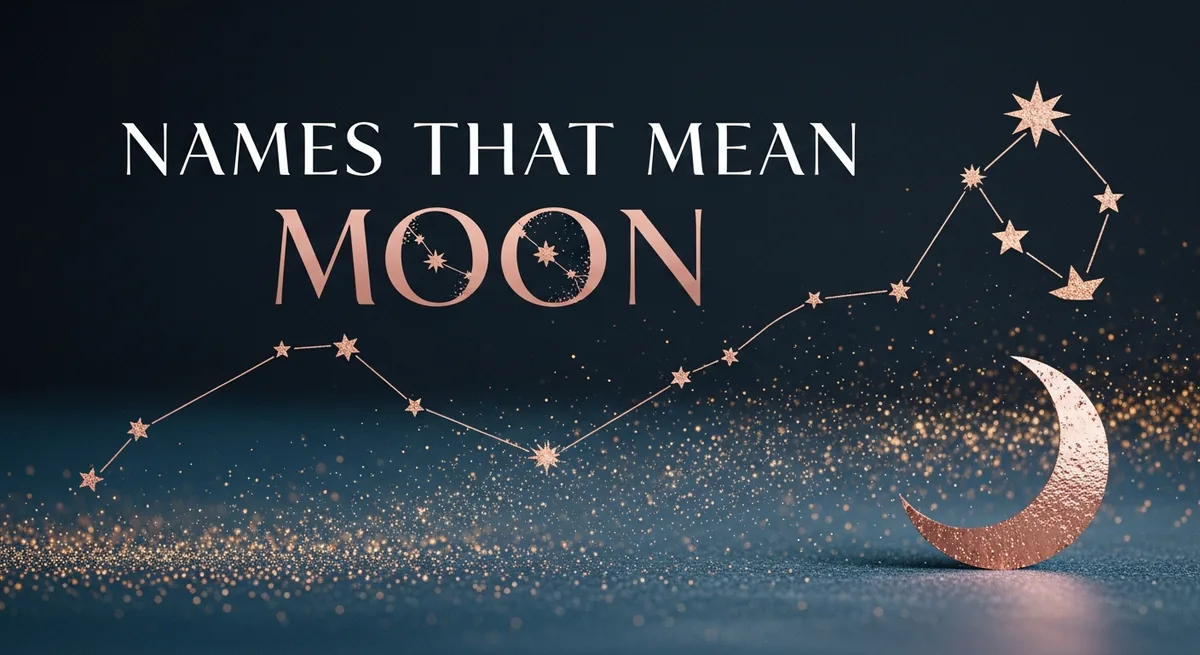Baby names meaning moon featuring lunar, celestial, and mystical origins