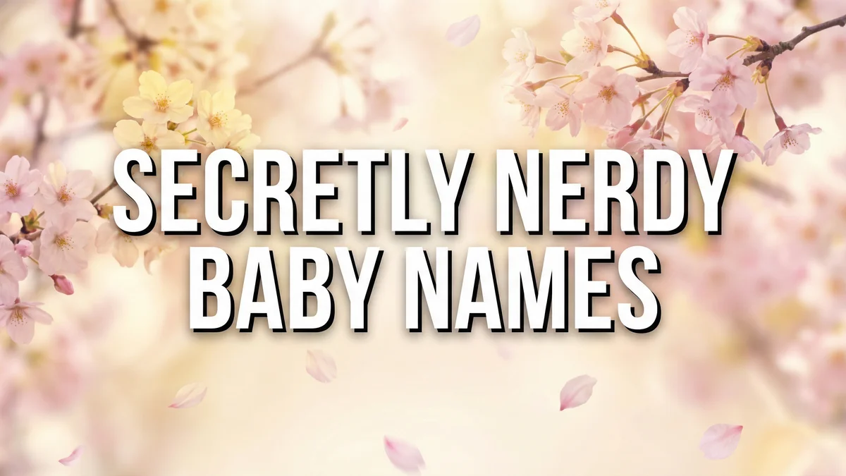 Secretly Nerdy Baby Names: Geeky References That Sound Totally Normal - SoulSeed Baby Names blog header image