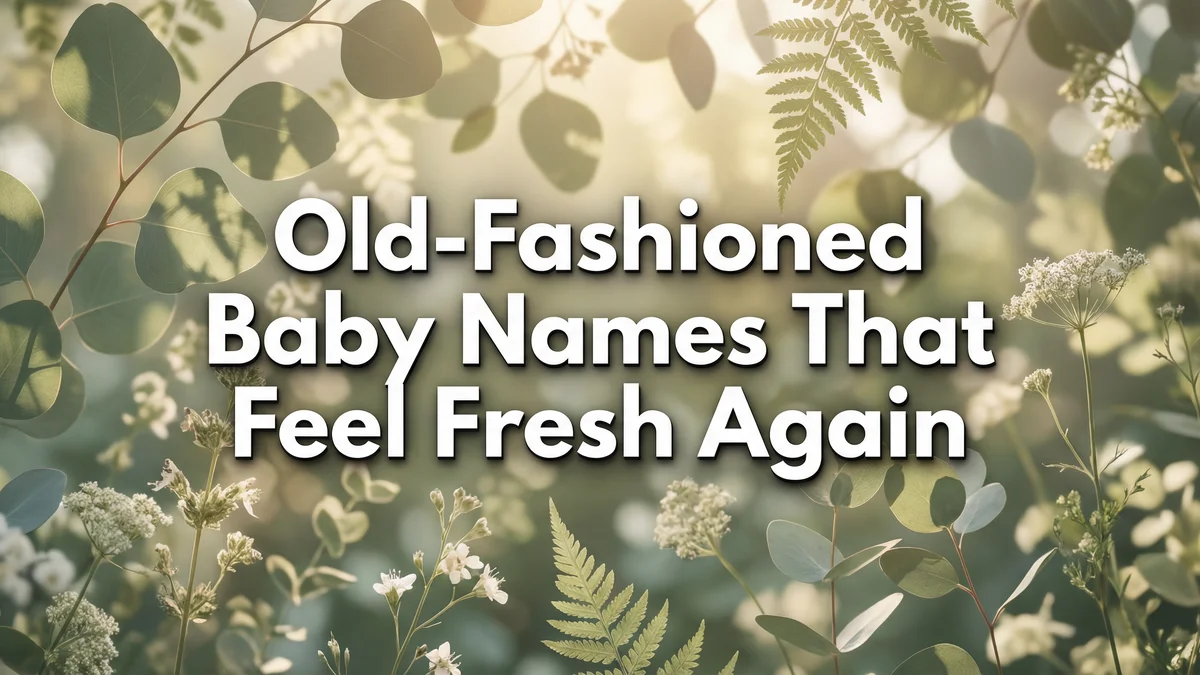 Old-Fashioned Baby Names That Feel Fresh Again: 85+ Vintage Gems Making a Comeback - SoulSeed Baby Names blog header image