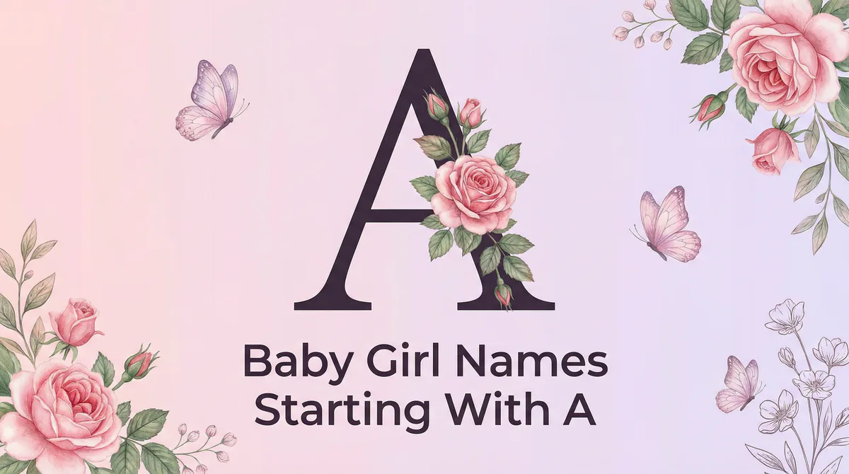 Baby Girl Names Starting With A - SoulSeed Baby Names blog header