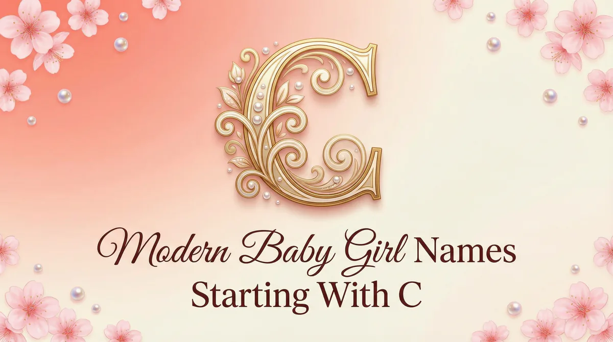 Modern Baby Girl Names Starting With C - SoulSeed Baby Names blog header