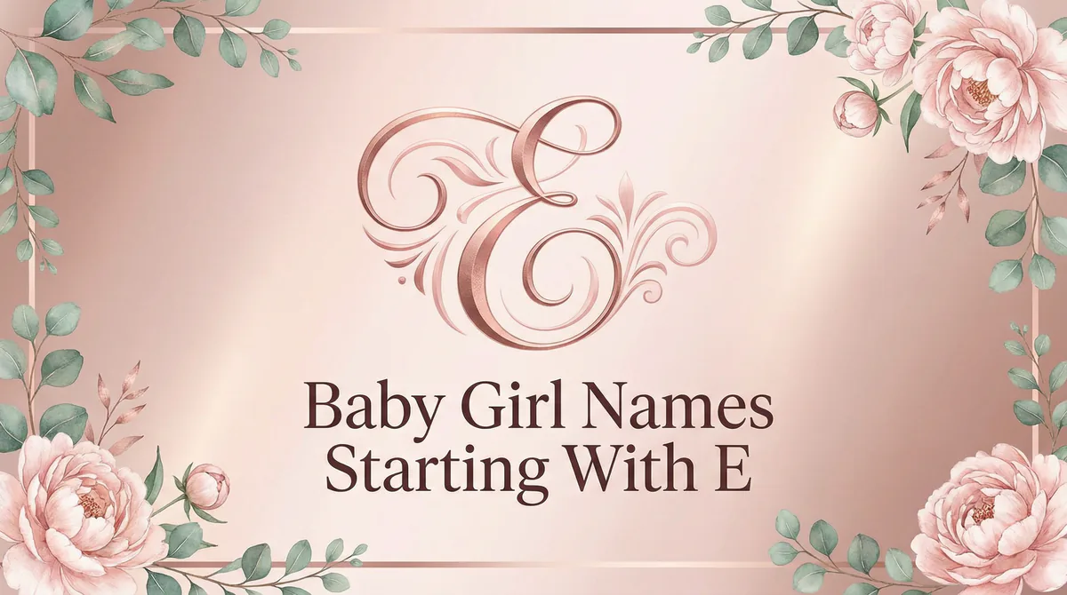Baby Girl Names Starting With E - SoulSeed Baby Names blog header