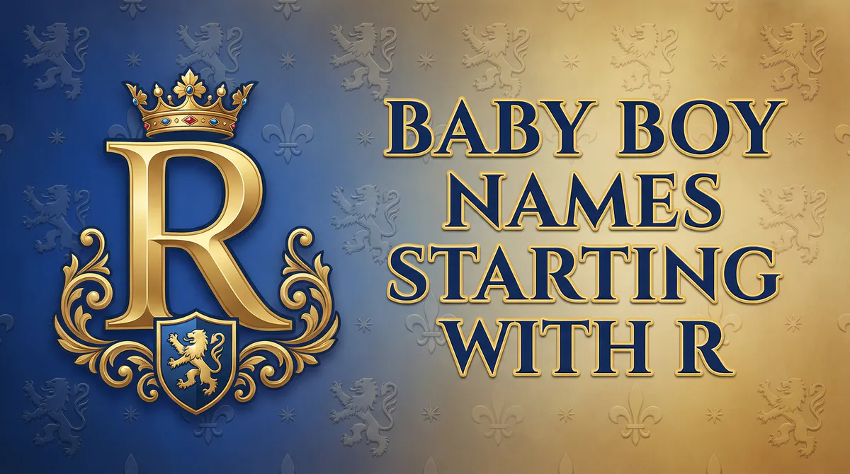 Baby Boy Names Starting With R - SoulSeed Baby Names blog header