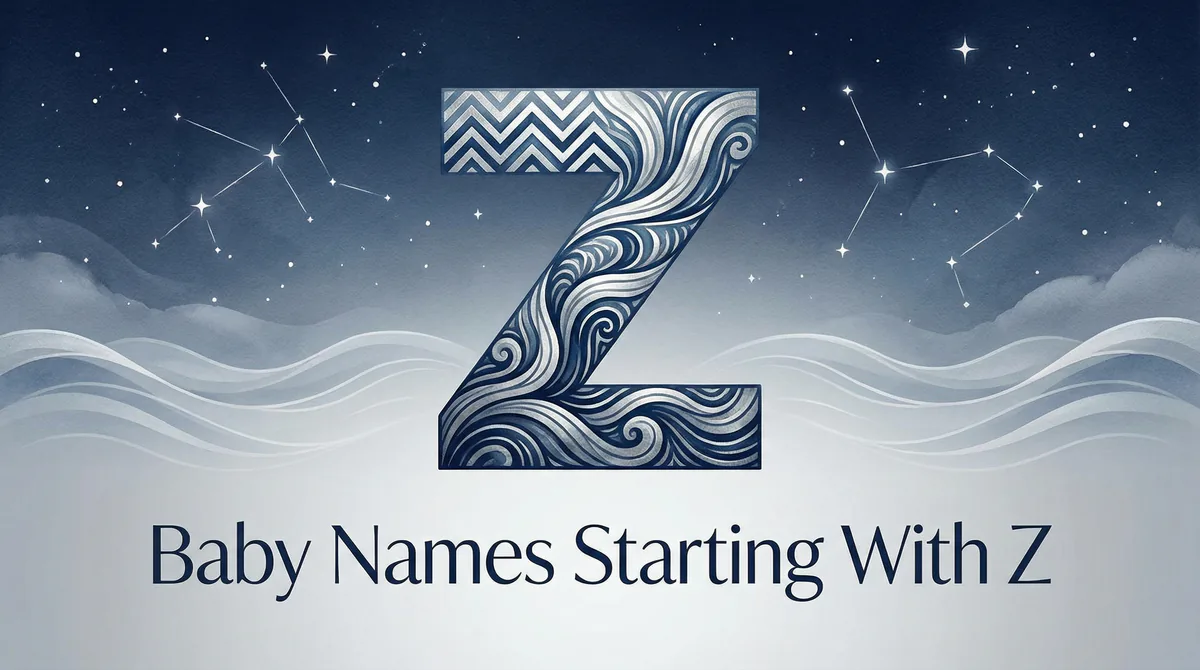 Baby Names Starting With Z - SoulSeed Baby Names blog header