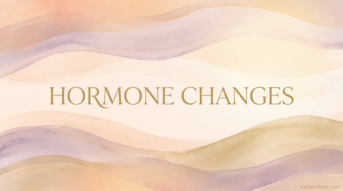 Postpartum Hormones: Timeline of Your Body's Recovery - SoulSeed Baby Names blog header image