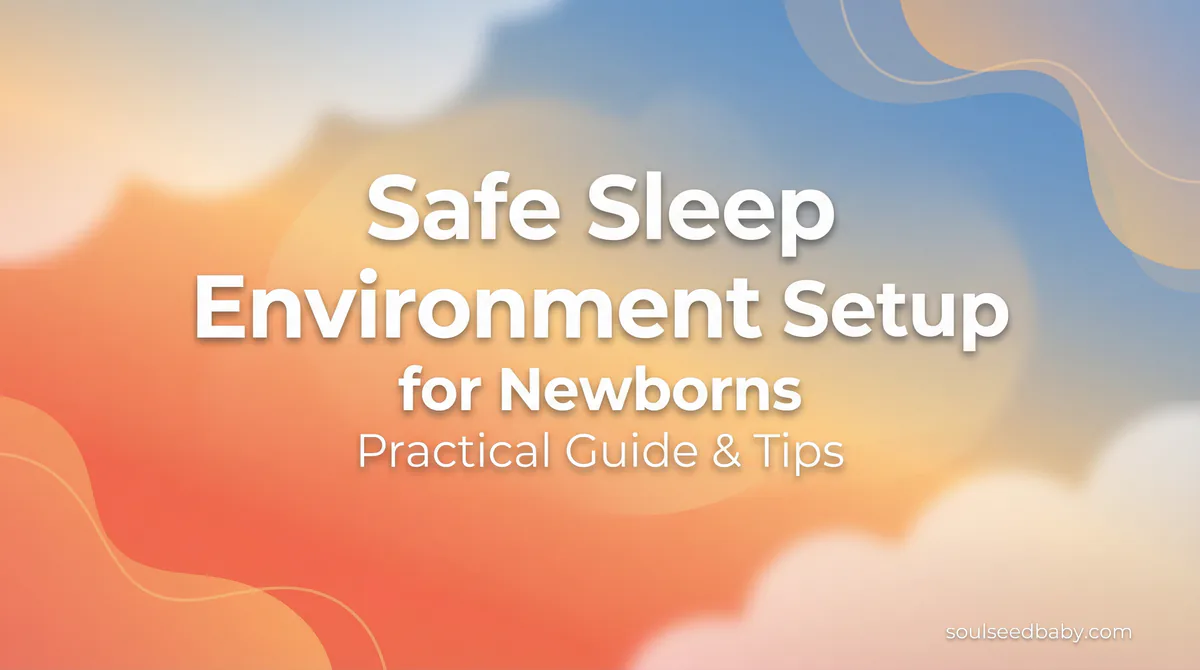 Safe Sleep Environment Setup for Newborns: The Complete Checklist - SoulSeed Baby Names blog header image