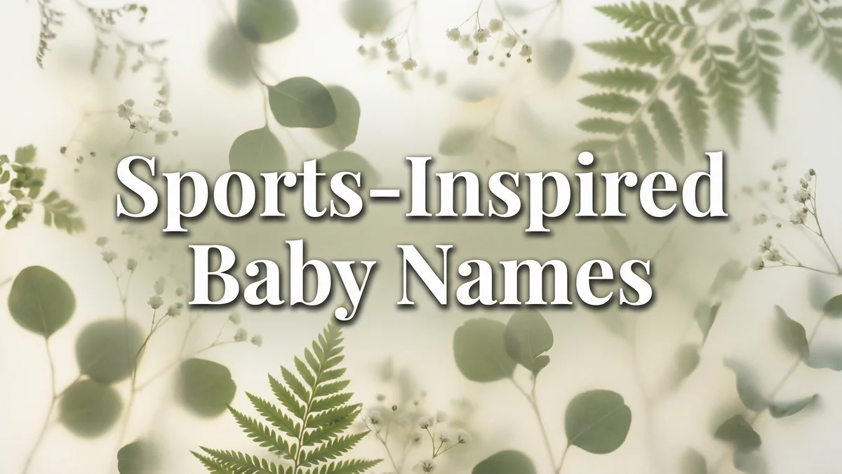 Sports-Inspired Baby Names: From Legends to Your Little MVP - SoulSeed Baby Names blog header image