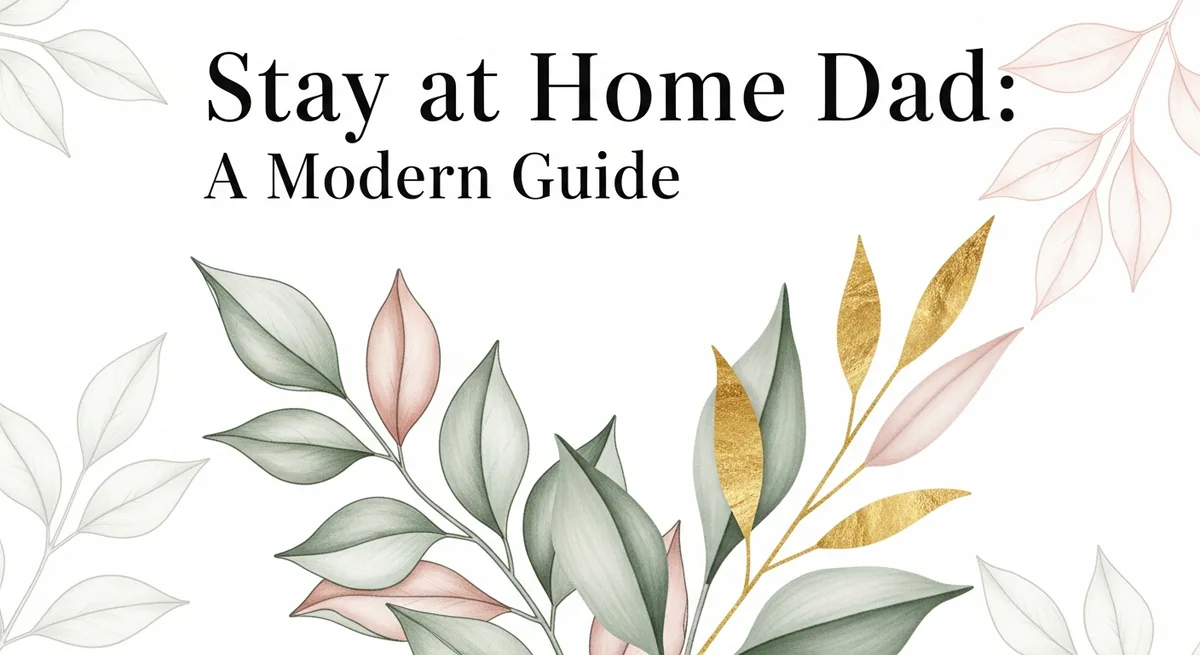 Stay at home dad guide - tips for fathers as primary caregivers
