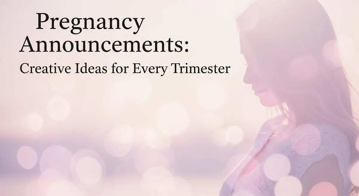 Pregnancy announcement ideas - creative ways for every trimester