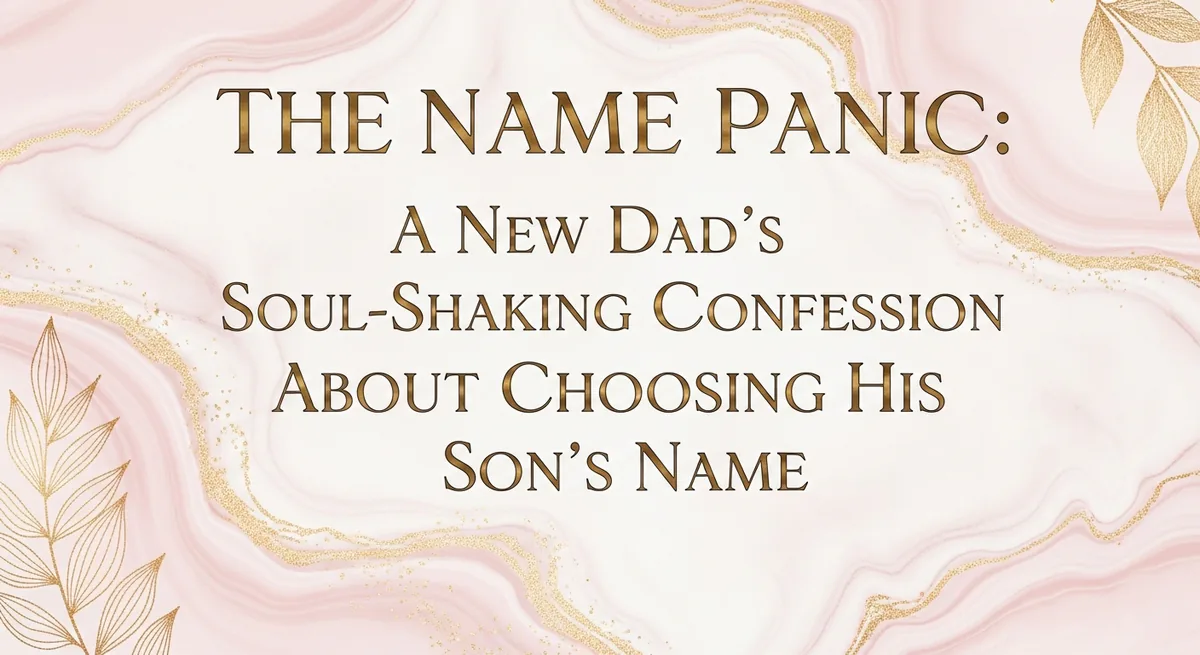 New dad baby naming journey - honest confession about choosing a name