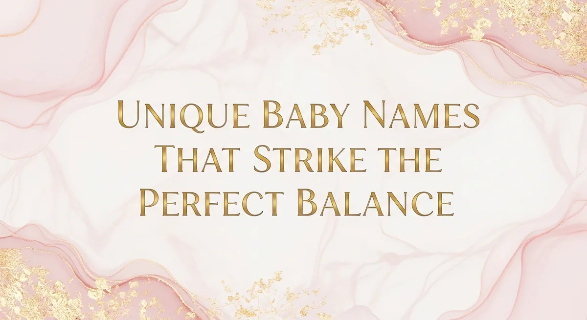 Unique baby names that are distinctive without being too unusual or strange
