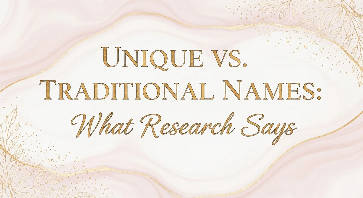Unique vs traditional baby names research - which naming approach is right