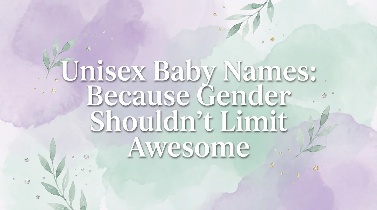 Unisex Baby Names for Gender-Neutral Parenting - Beautiful names that work for any gender with meanings and origins